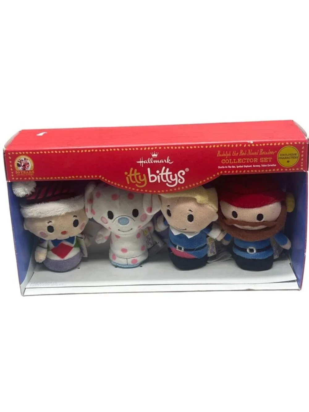 hallmark itty bittys Rudoph the red nose reindeer collector set READ NEW